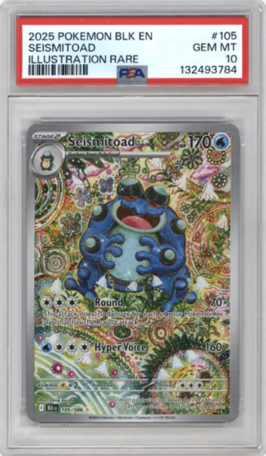 Seismitoad — PSA 10 graded slab