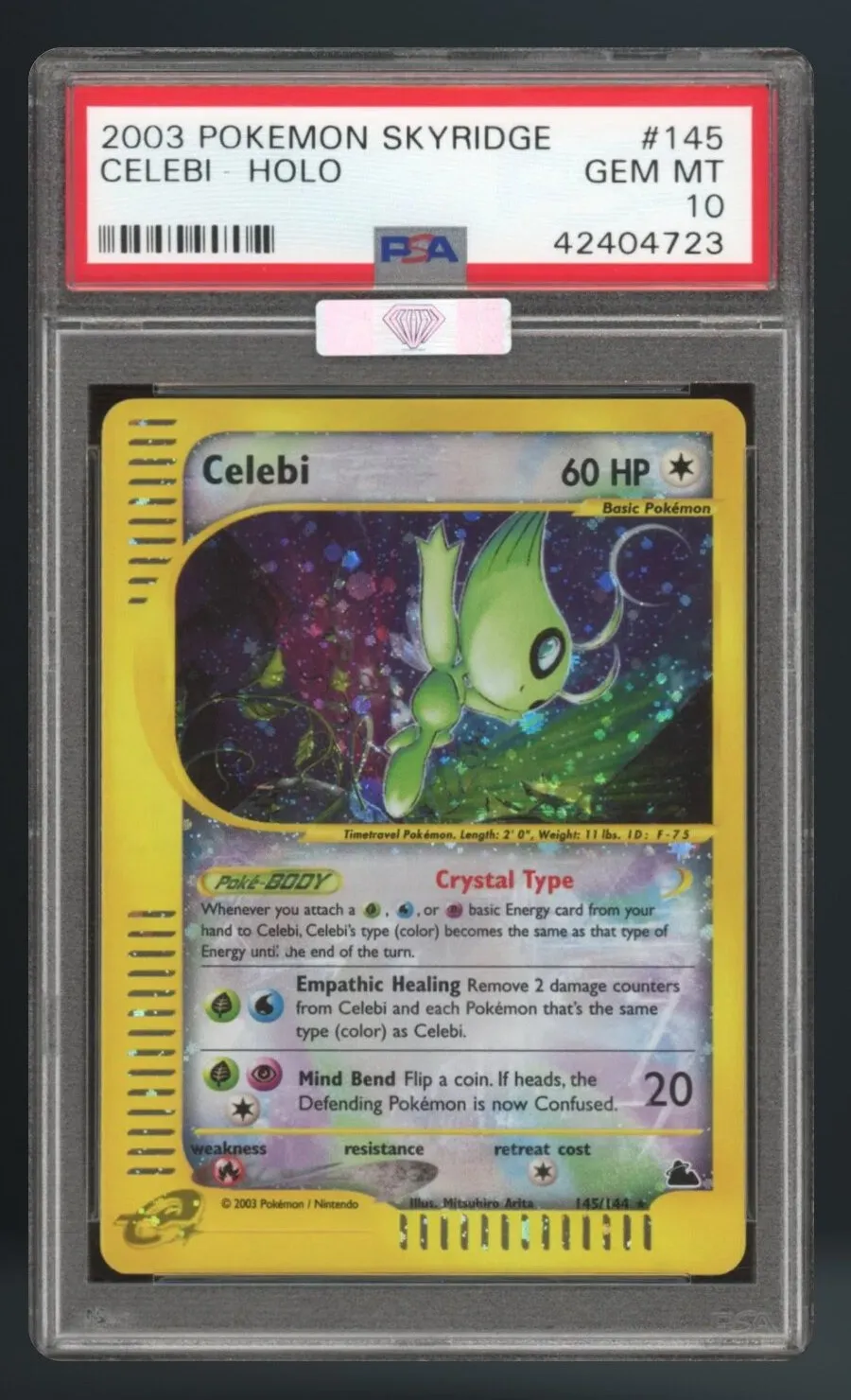 Celebi-Holo — PSA 10 graded slab