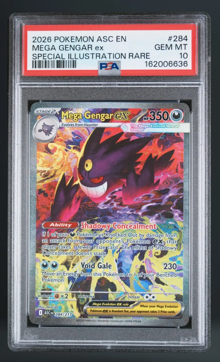 Mega Gengar ex — PSA 10 graded slab