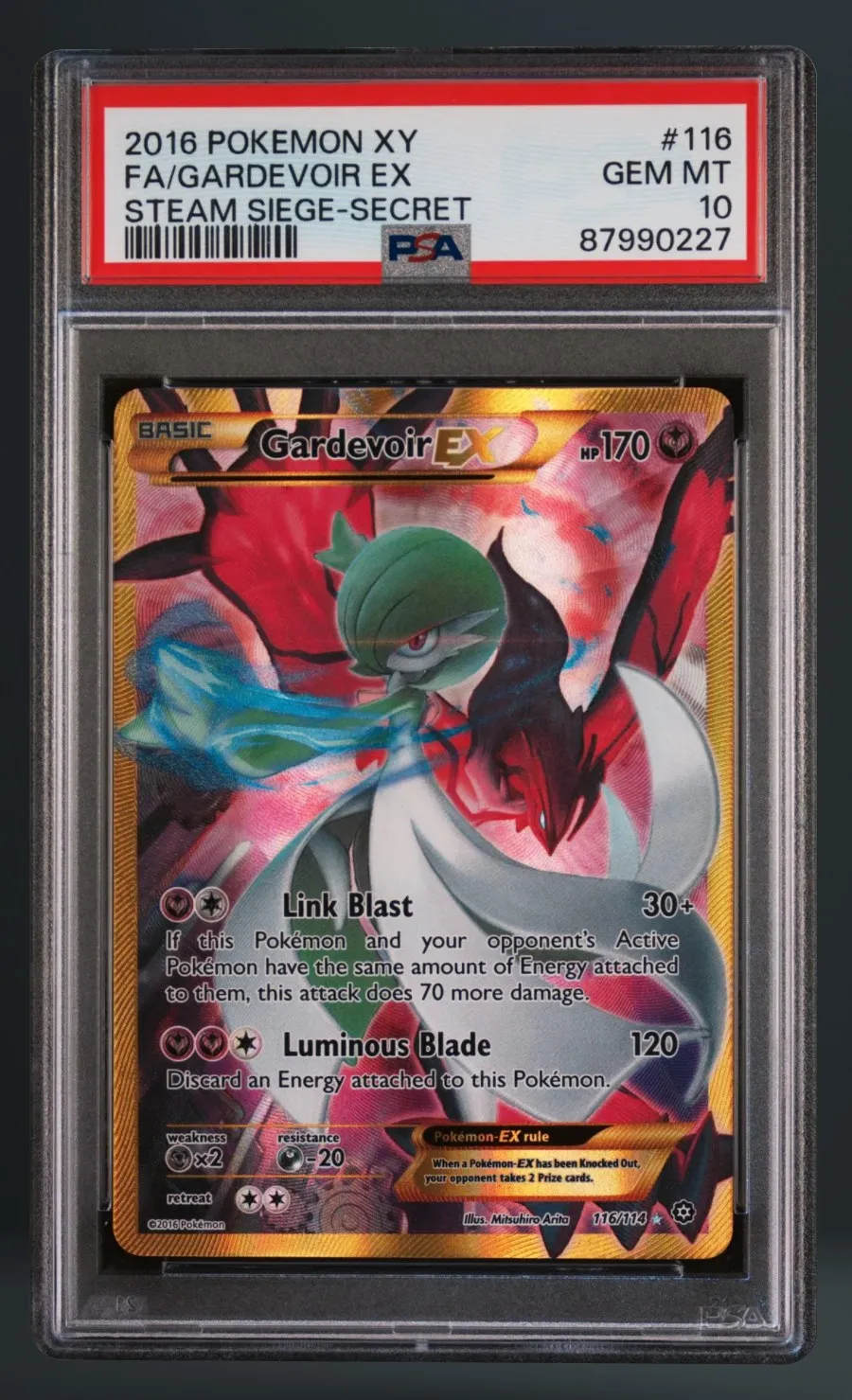 FA/Gardevoir EX — PSA 10 graded slab