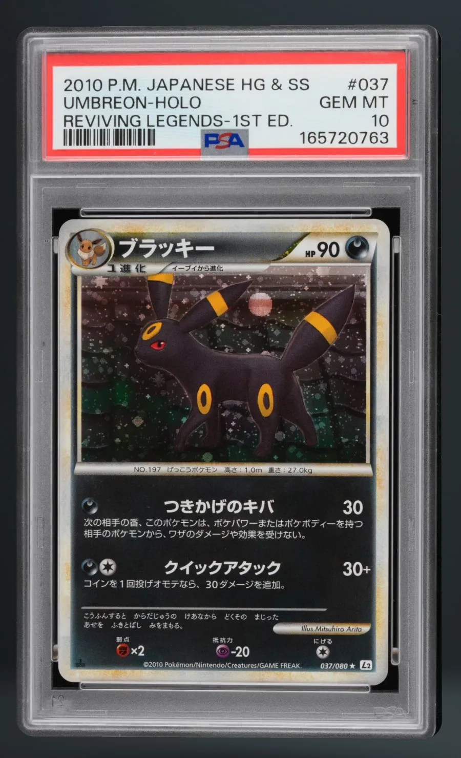 Umbreon-Holo — PSA 10 graded slab
