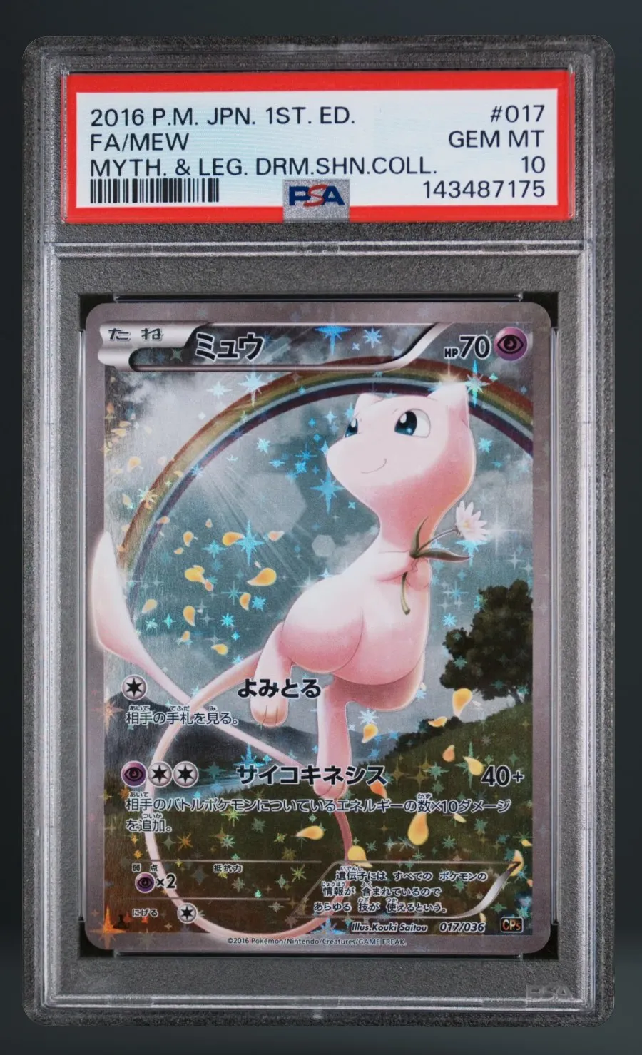FA/Mew — PSA 10 graded slab
