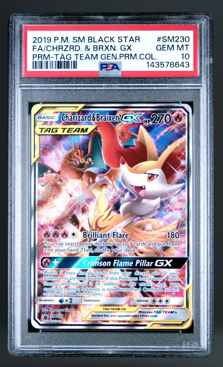 FA/Chrzrd. & Brxn. GX — PSA 10 graded slab