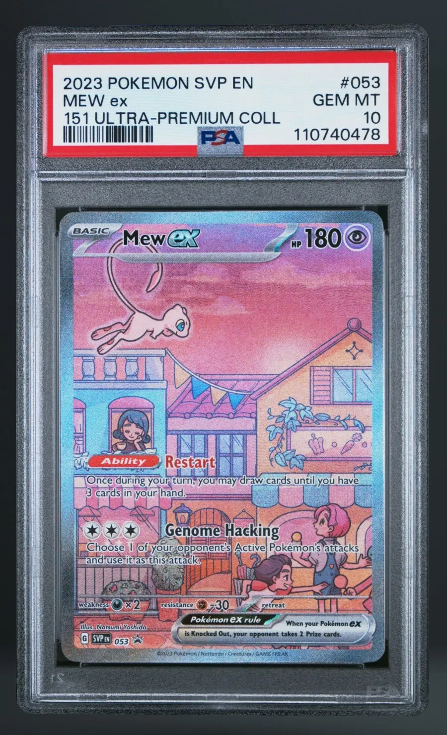 Mew ex — PSA 10 graded slab