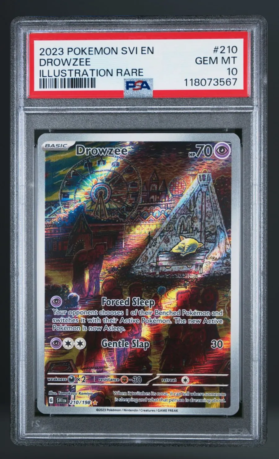 Drowzee — PSA 10 graded slab