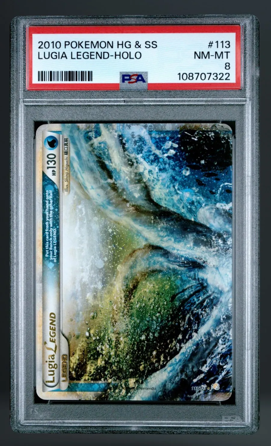 Lugia Legend-Holo — PSA 8 graded slab