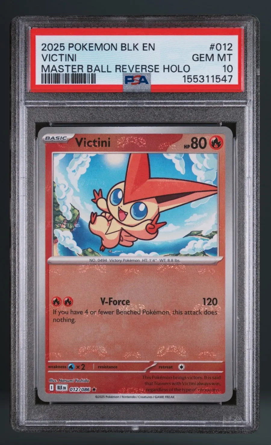 Victini — PSA 10 graded slab