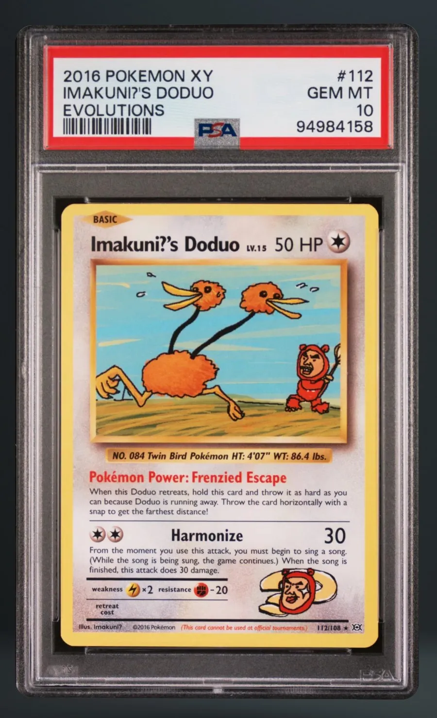 Imakuni?'s Doduo — PSA 10 graded slab