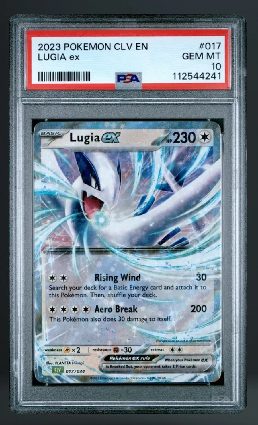 Lugia EX — PSA 10 graded slab