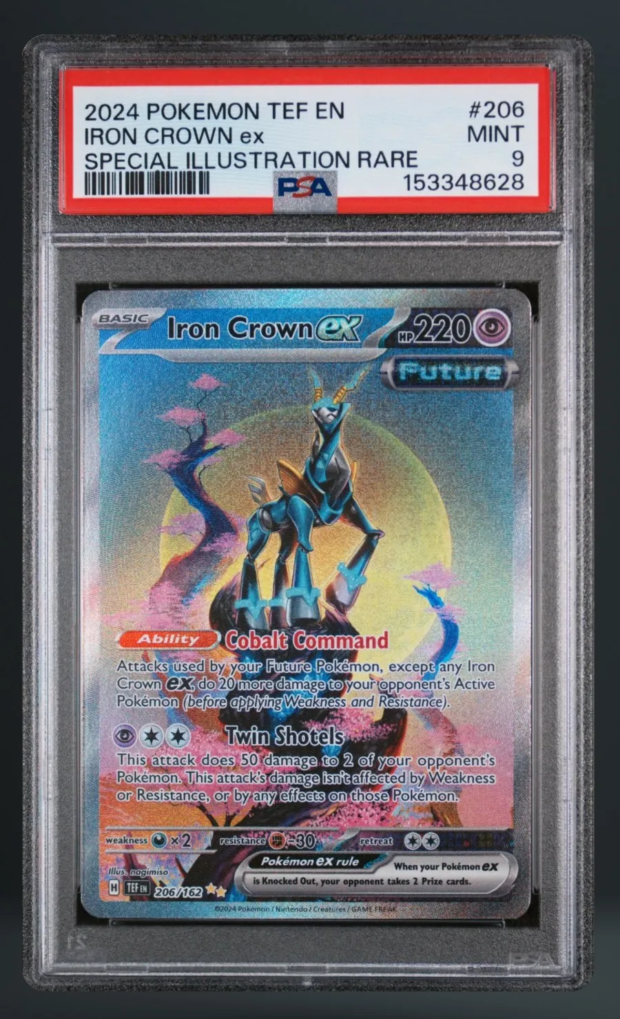Iron Crown ex — PSA 9 graded slab