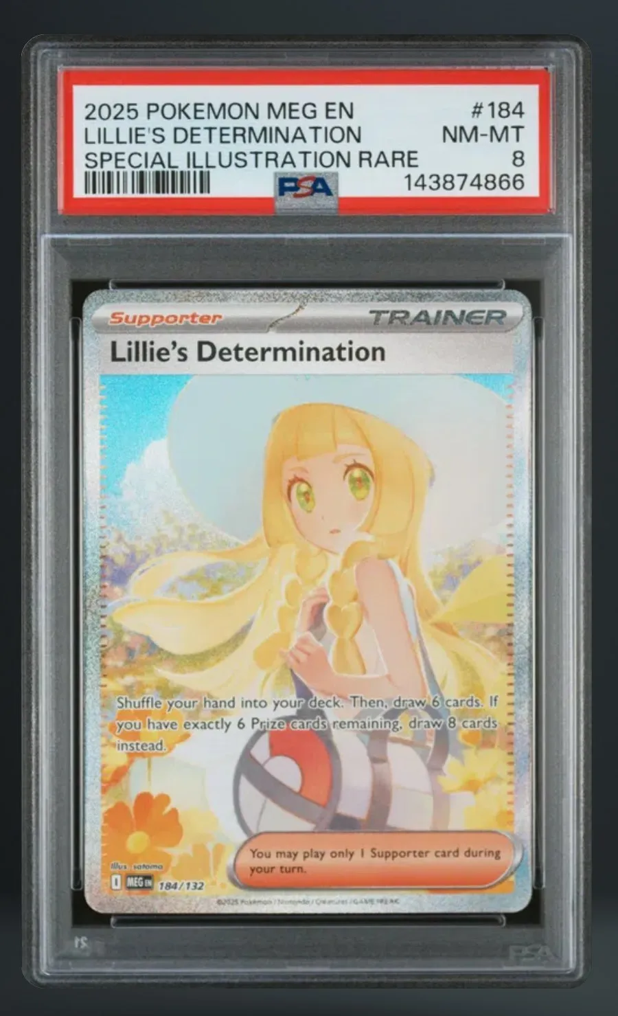 Lillie's Determination — PSA 8 graded slab