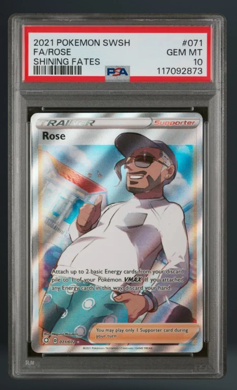 FA/Rose — PSA 10 graded slab
