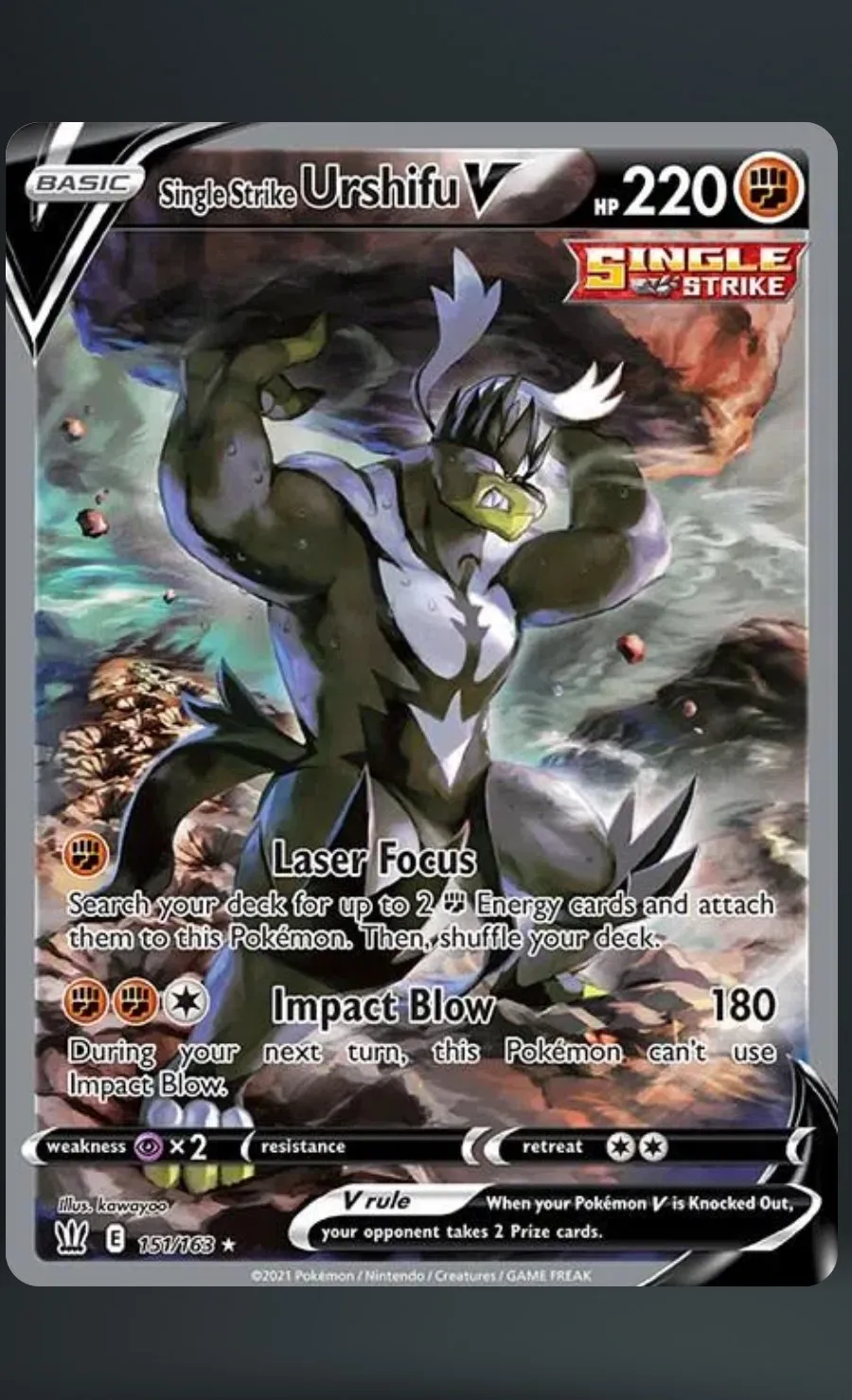 Single Strike Urshifu V — raw, ungraded card
