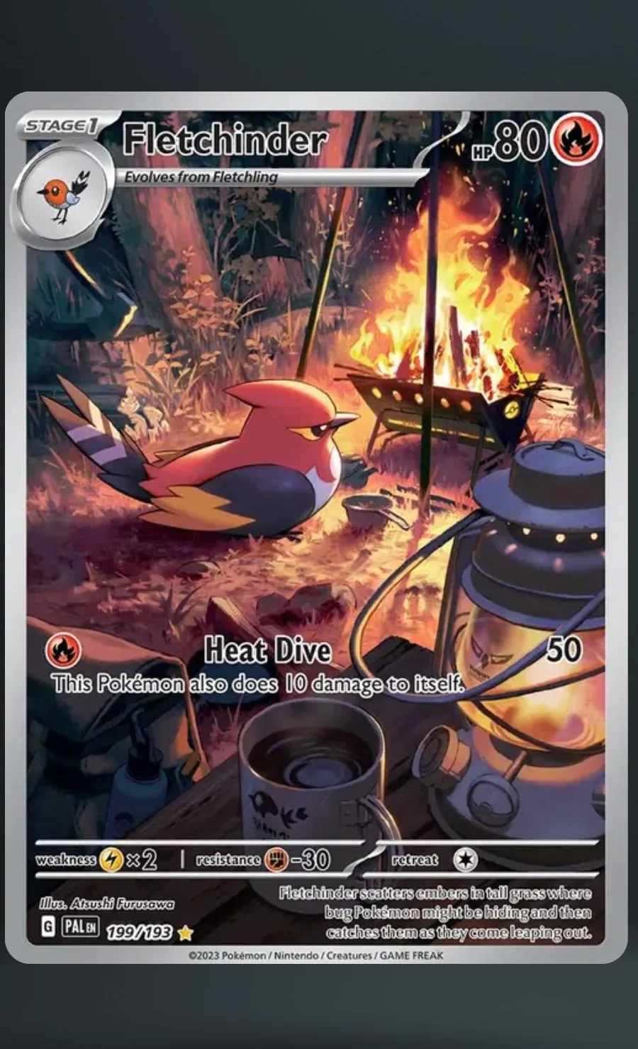Fletchinder — raw, ungraded card