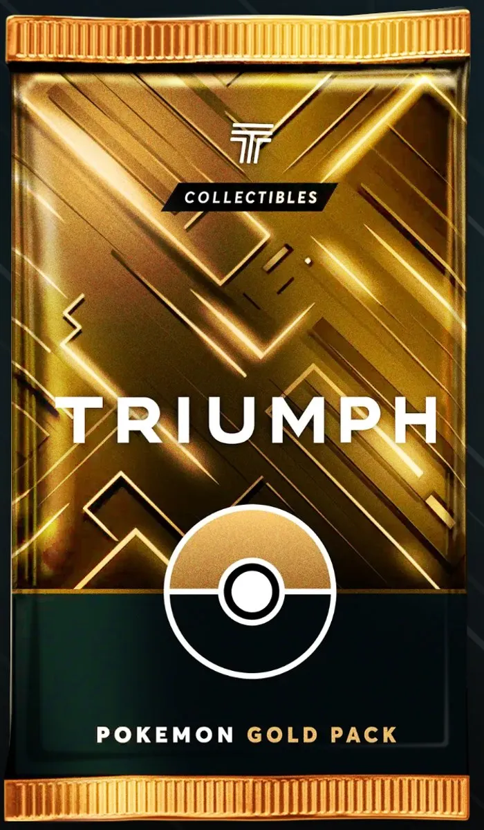 Sealed Pokémon Gold Pack as shown in the app