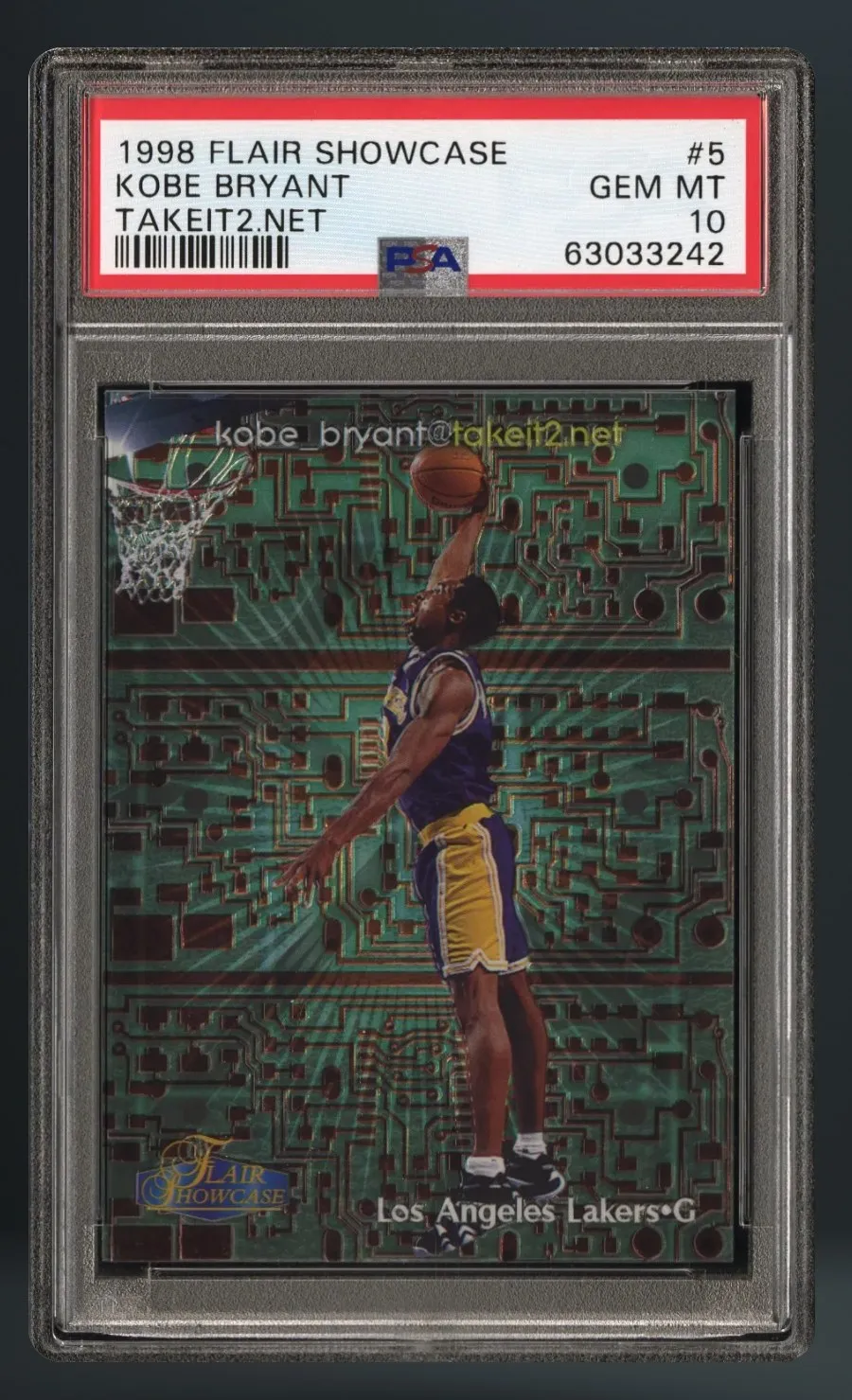 Kobe Bryant — PSA 10 graded slab