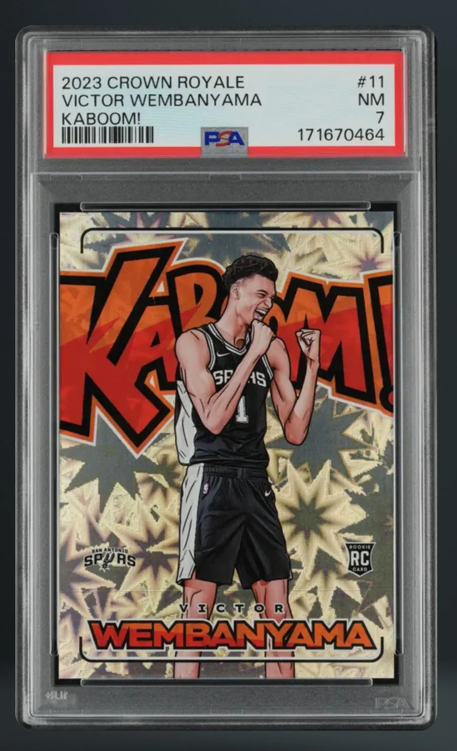 Victor Wembanyama — PSA 7 graded slab