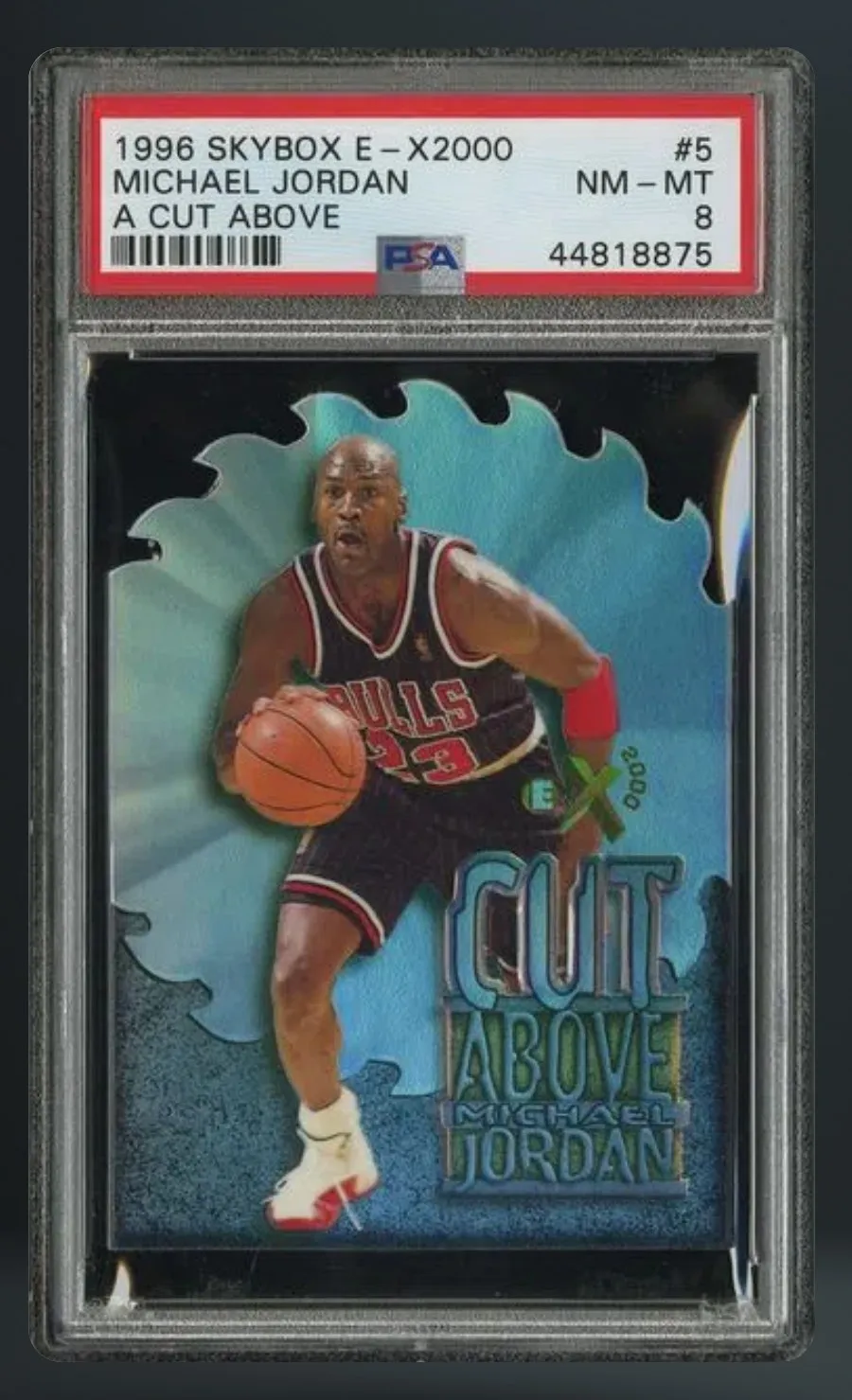 Michael Jordan — PSA 8 graded slab