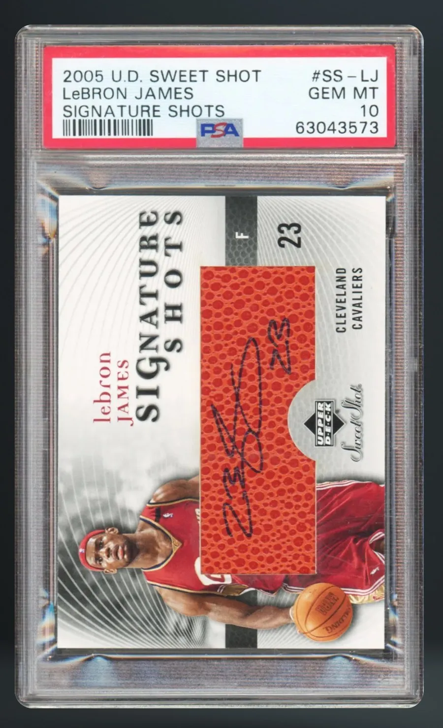 LeBron James — PSA 10 graded slab