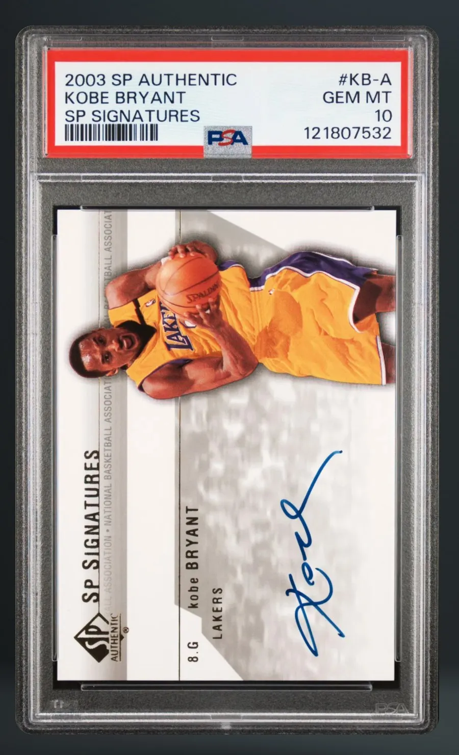 Kobe Bryant — PSA 10 graded slab