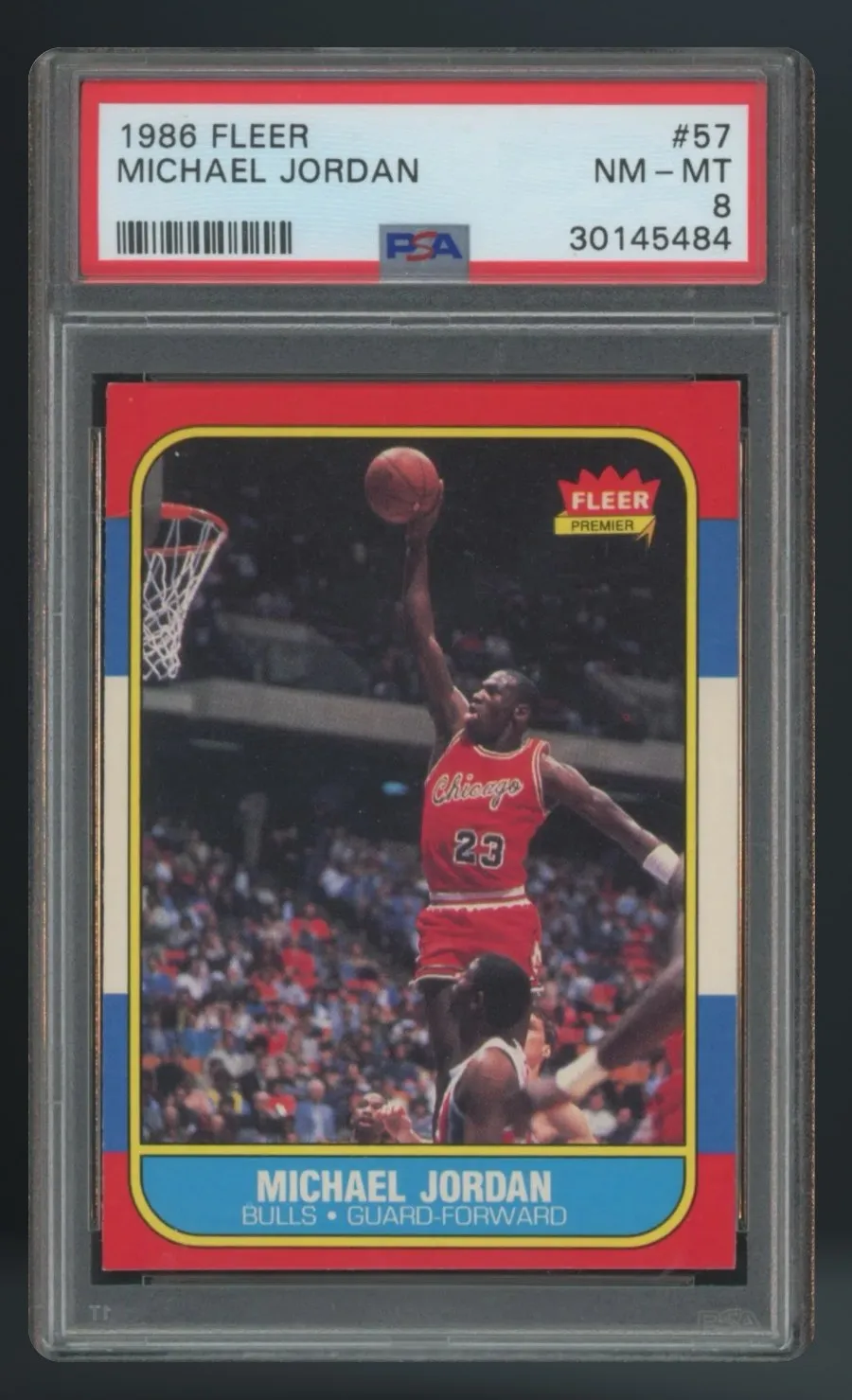 Michael Jordan — PSA 8 graded slab