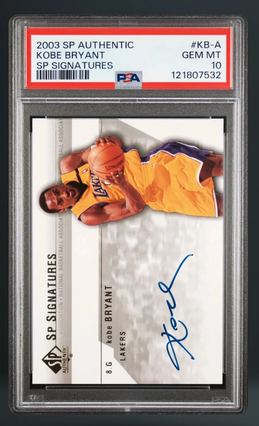 Kobe Bryant — PSA 10 graded slab