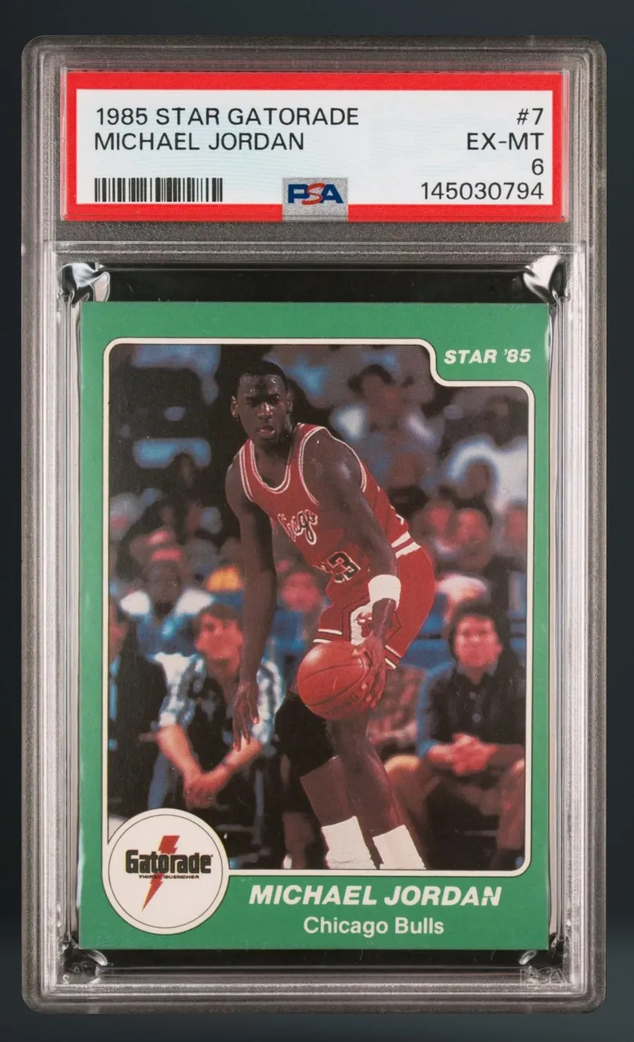 Michael Jordan — PSA 6 graded slab