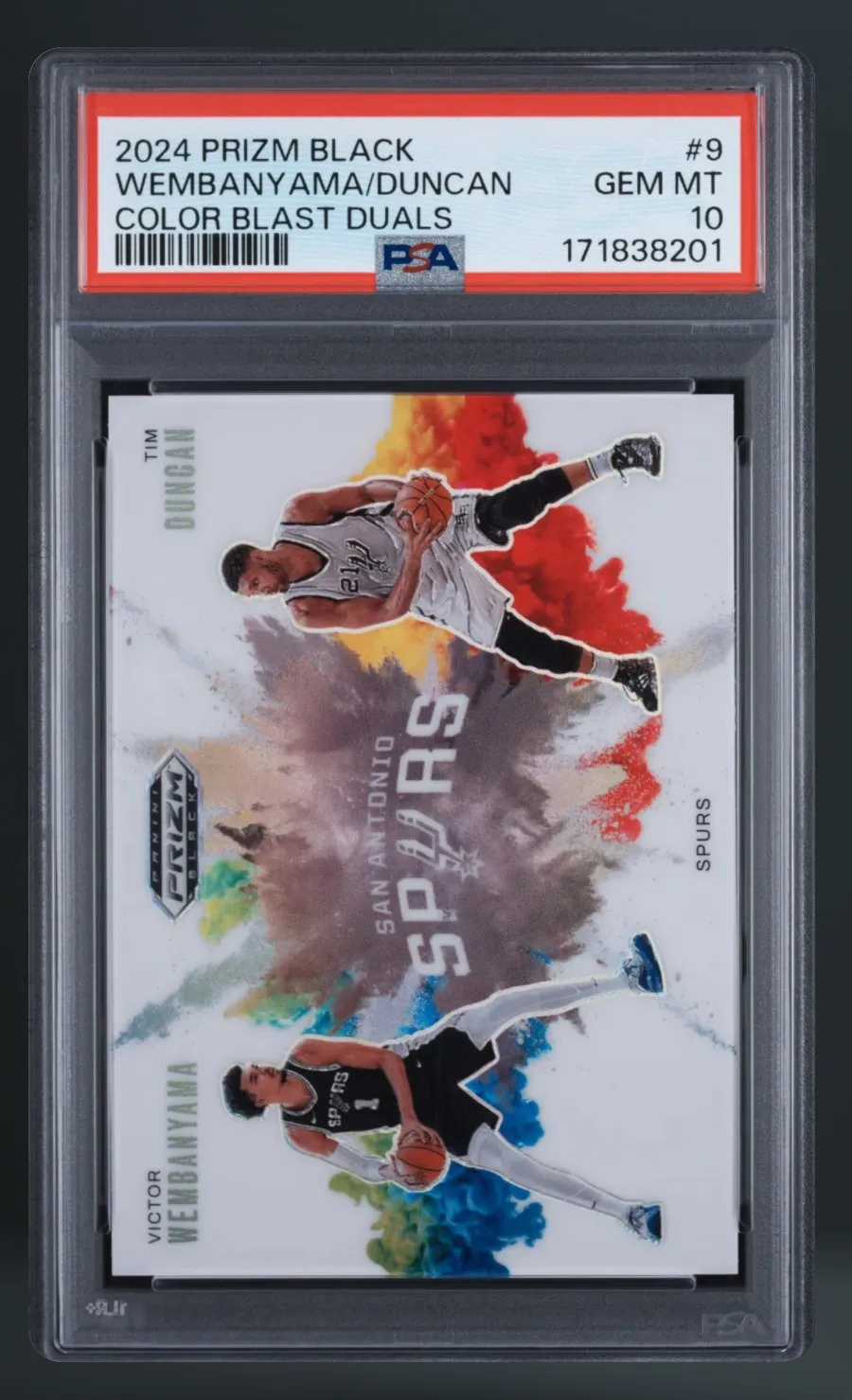 Wembanyama/Duncan — PSA 10 graded slab