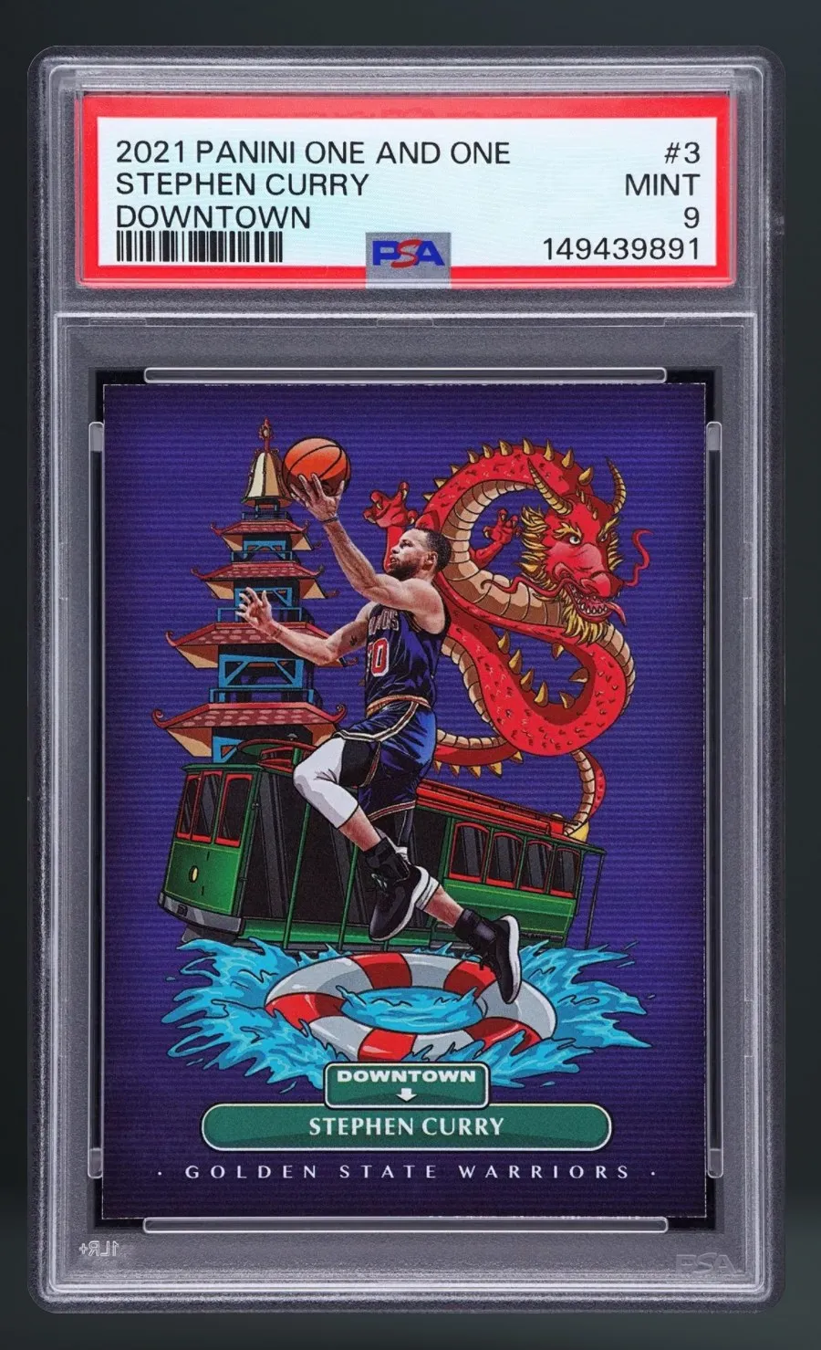Stephen Curry — PSA 9 graded slab