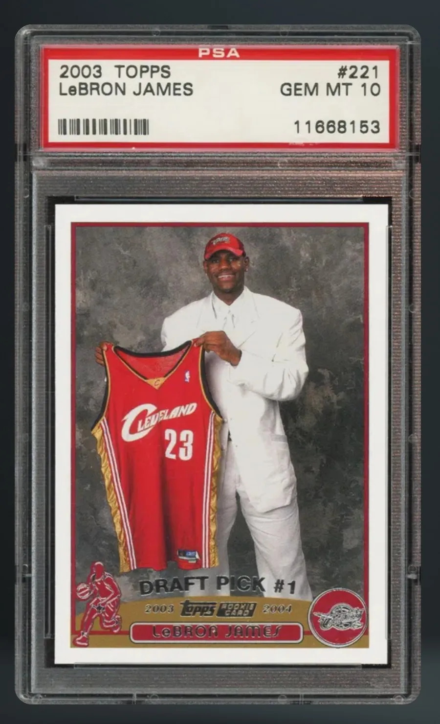 LeBron James — PSA 10 graded slab