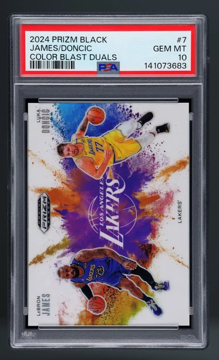James/Doncic — PSA 10 graded slab
