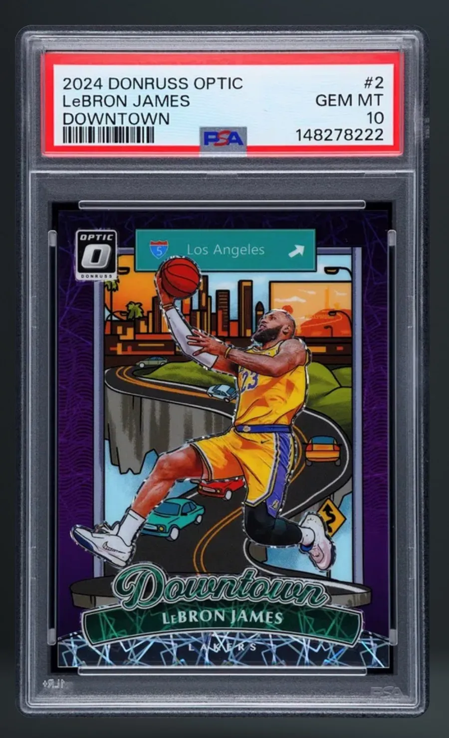 LeBron James — PSA 10 graded slab