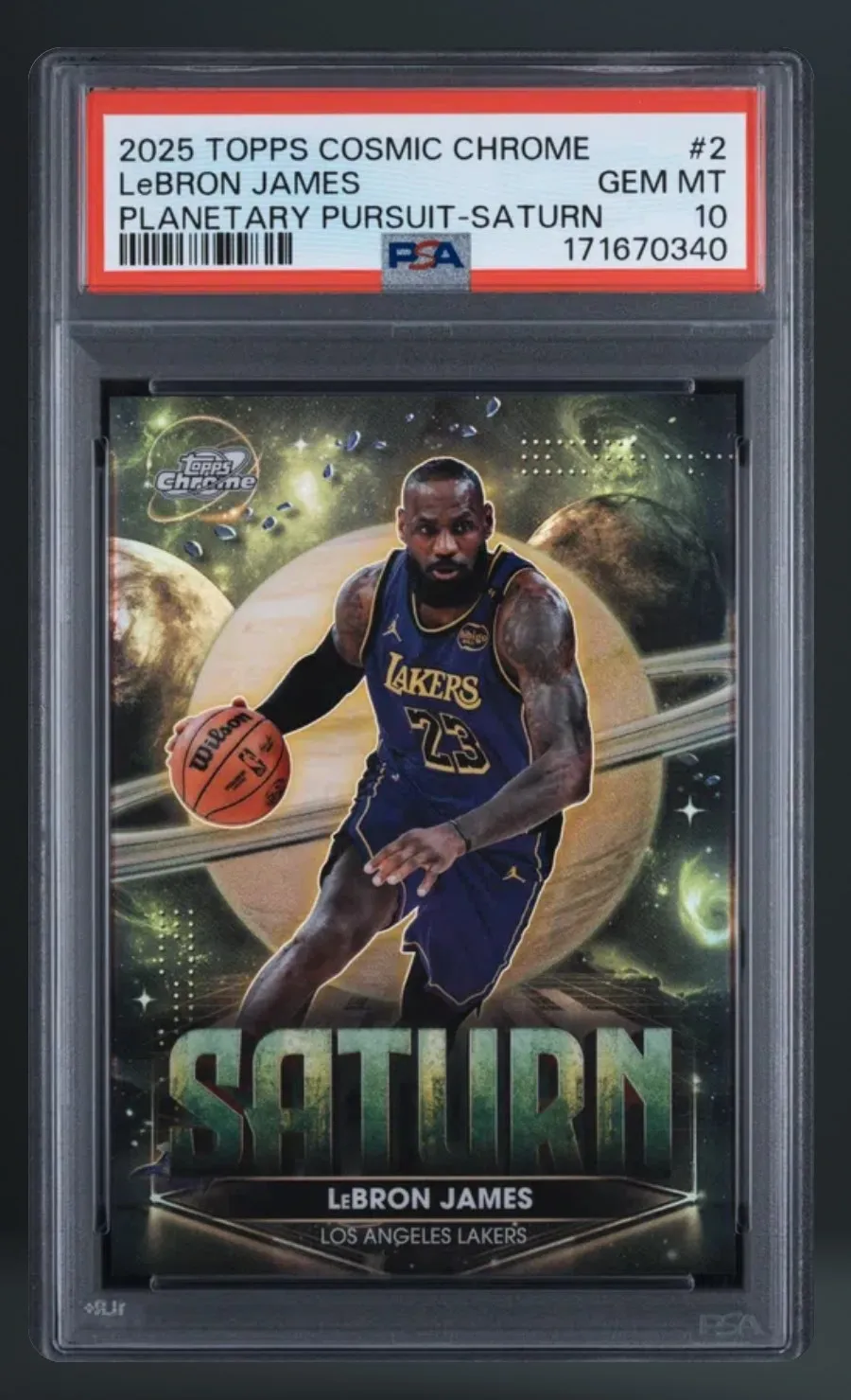 LeBron James — PSA 10 graded slab