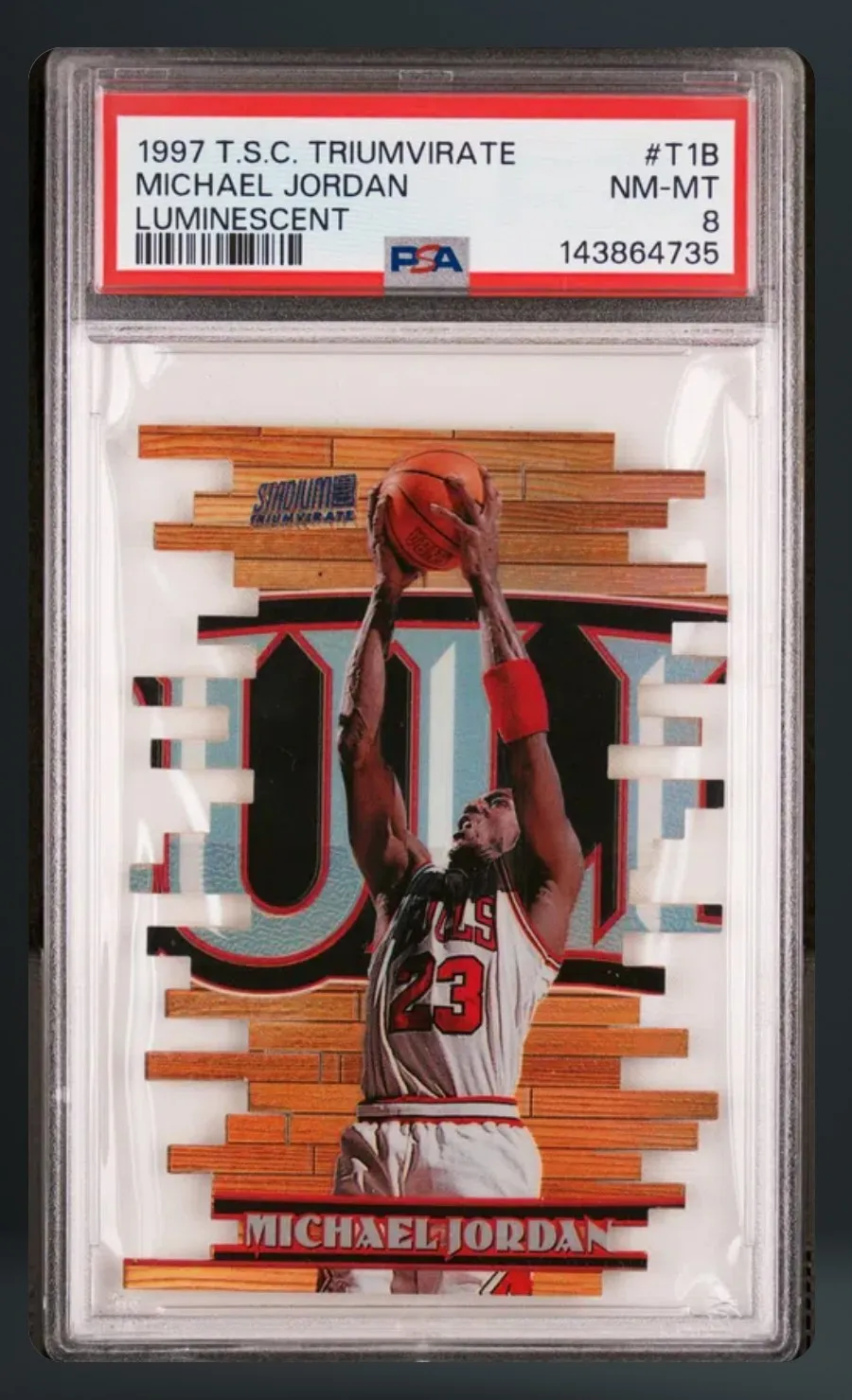 Michael Jordan — PSA 8 graded slab