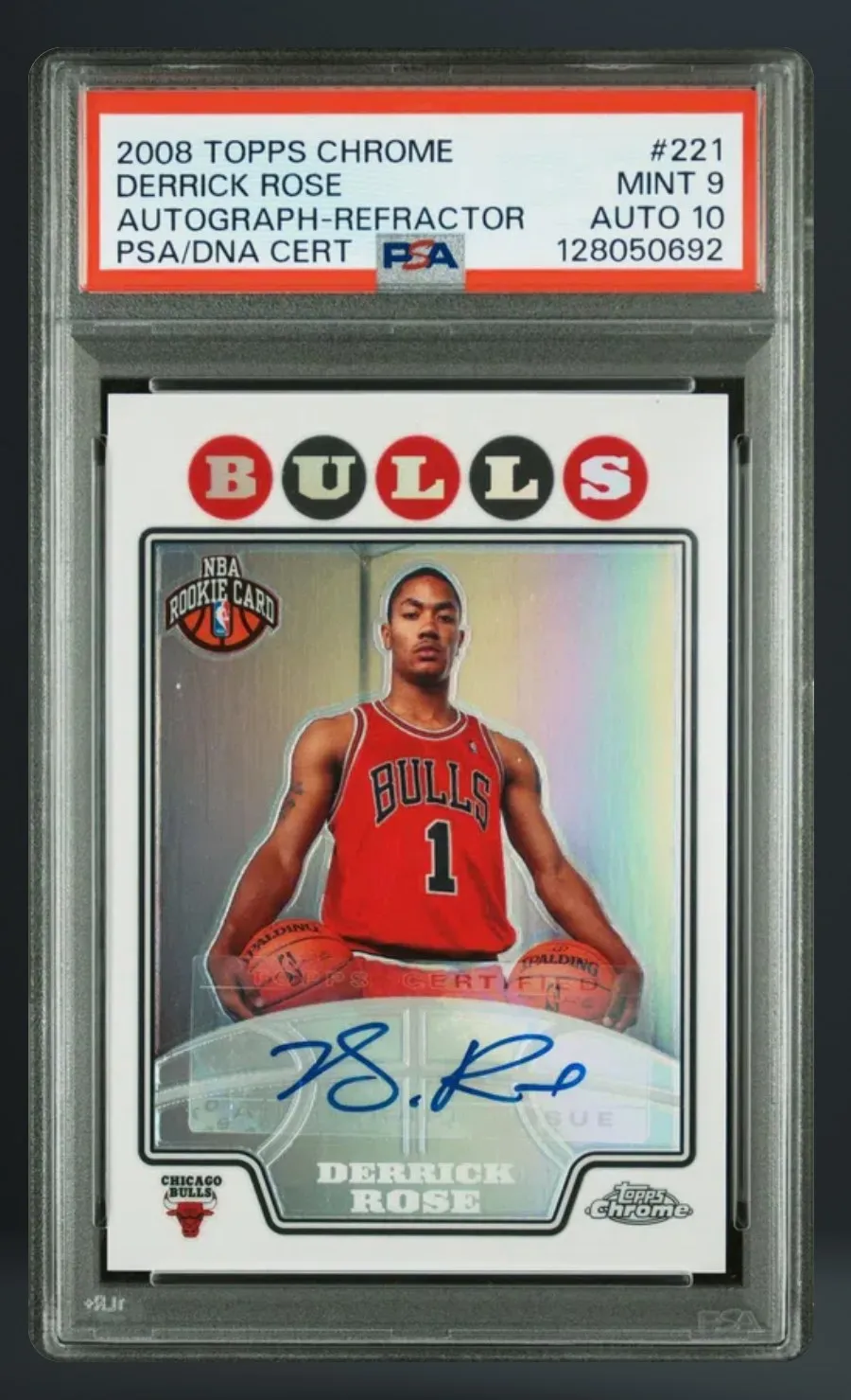 Derrick Rose — PSA 9 graded slab