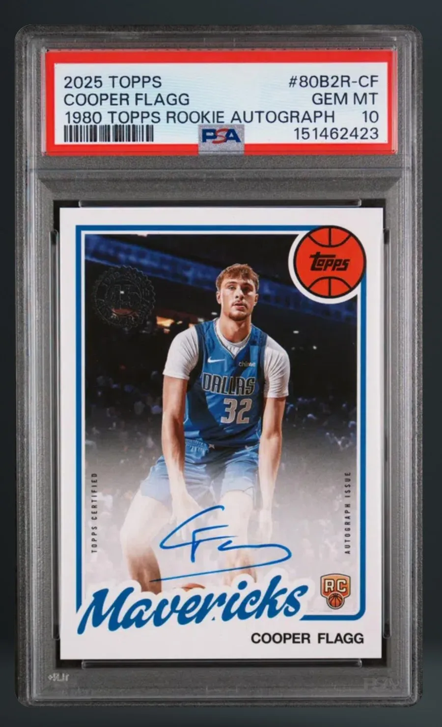 Cooper Flagg — PSA 10 graded slab