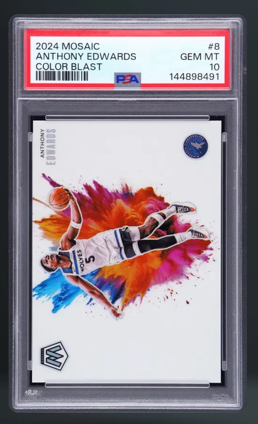 Anthony Edwards — PSA 10 graded slab