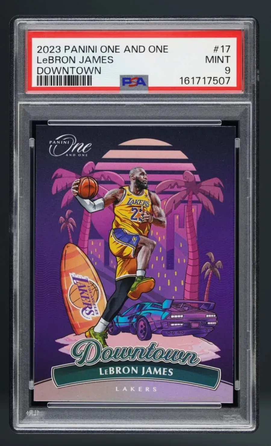 LeBron James — PSA 9 graded slab