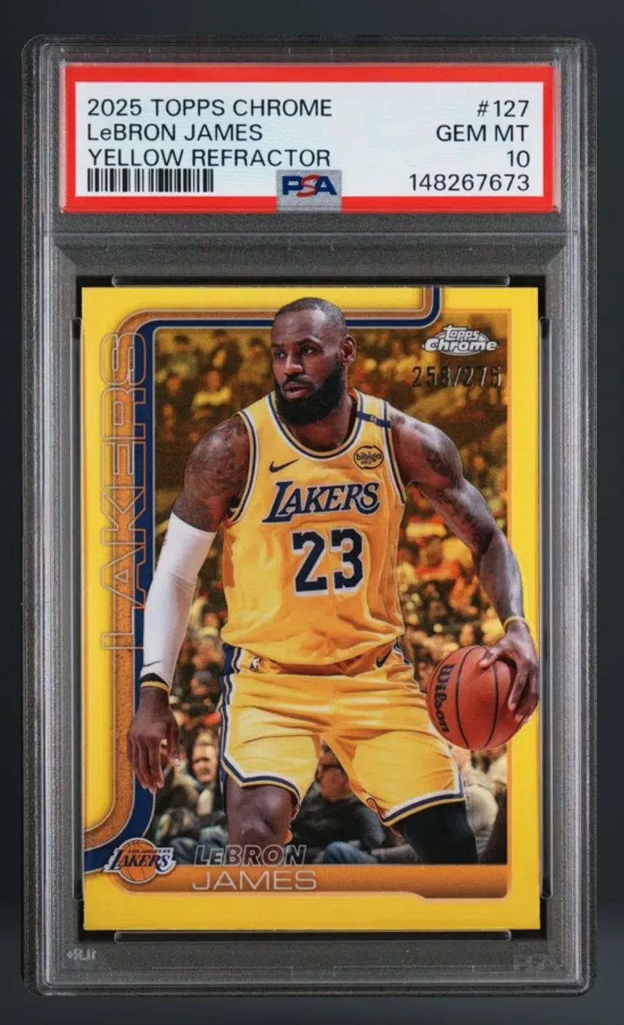 LeBron James — PSA 10 graded slab