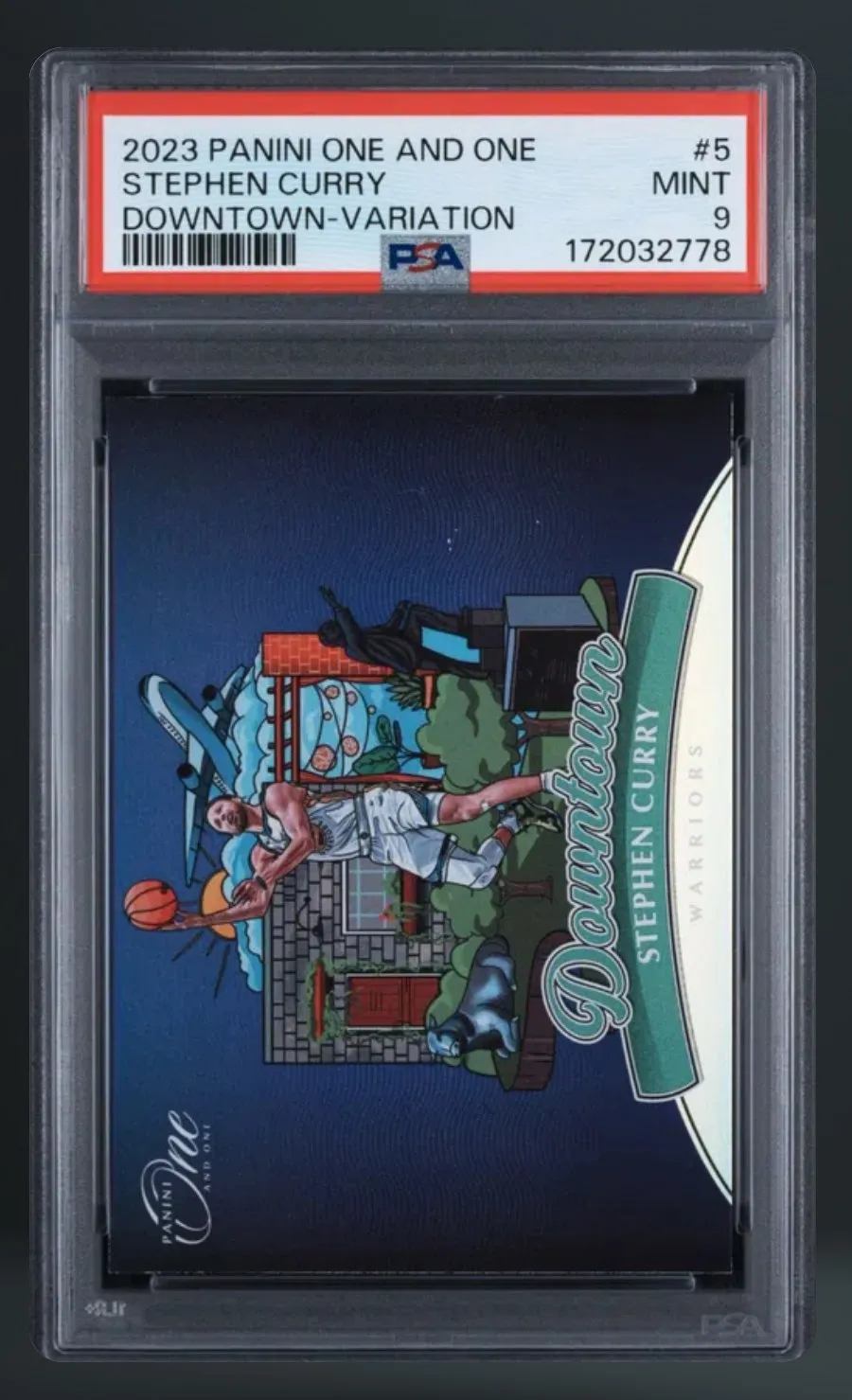 Stephen Curry — PSA 9 graded slab