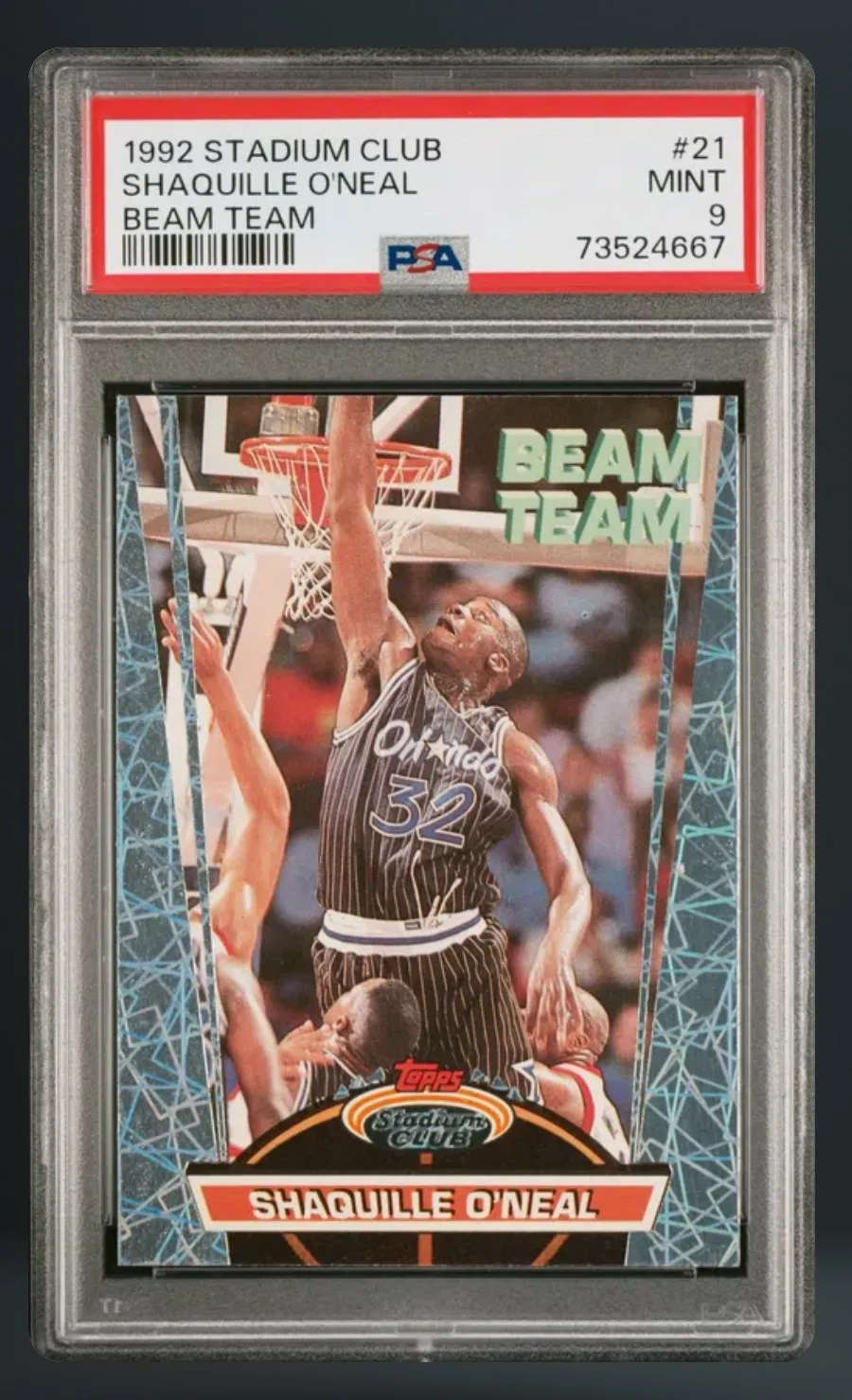 Shaquille O'Neal — PSA 9 graded slab