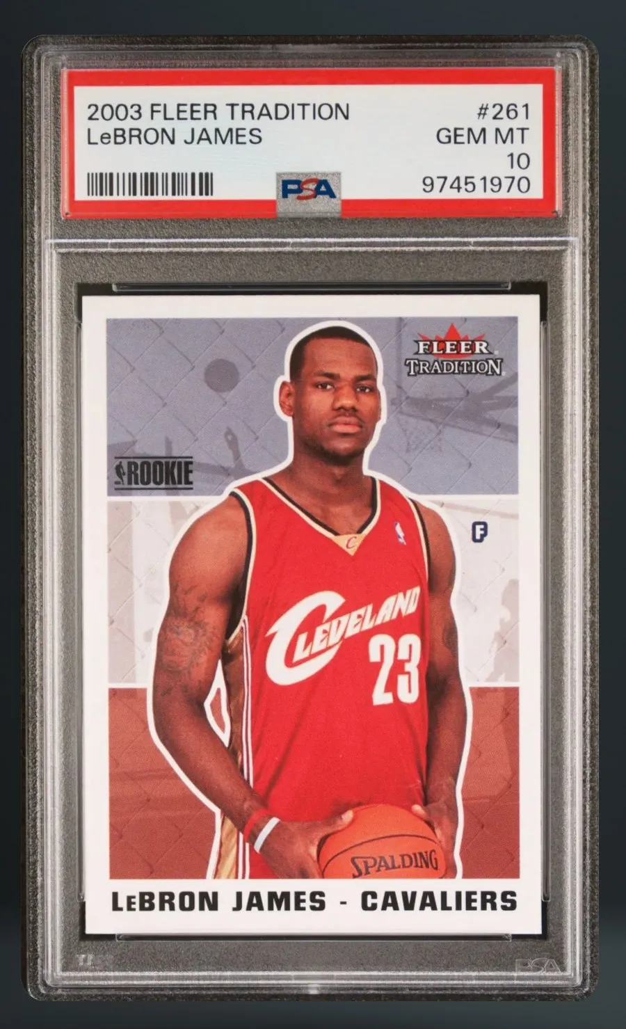 LeBron James — PSA 10 graded slab