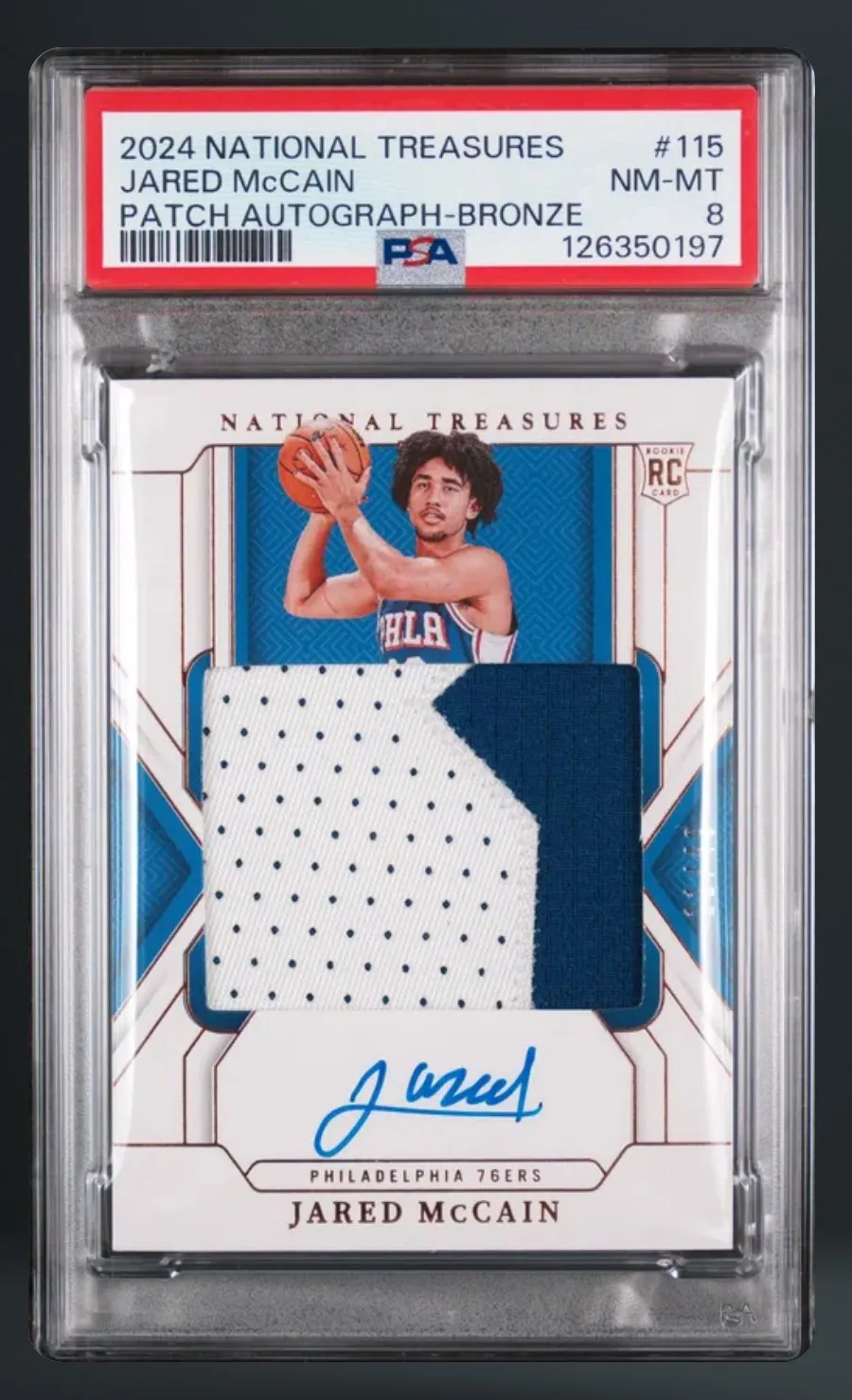 Jared McCain — PSA 8 graded slab