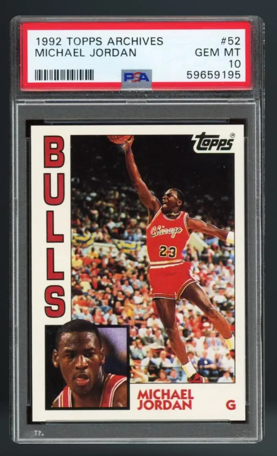 Michael Jordan — PSA 10 graded slab
