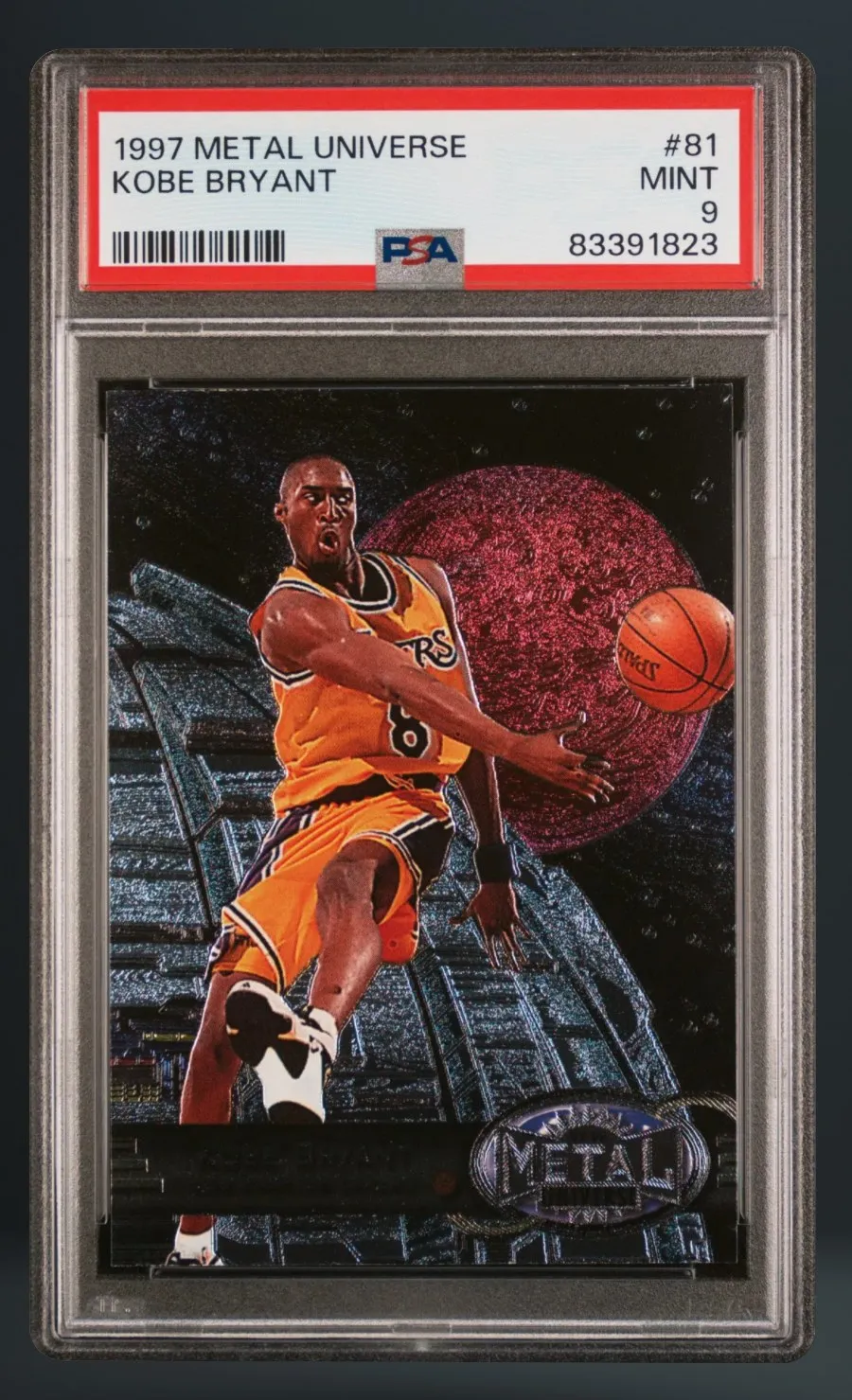 Kobe Bryant — PSA 9 graded slab