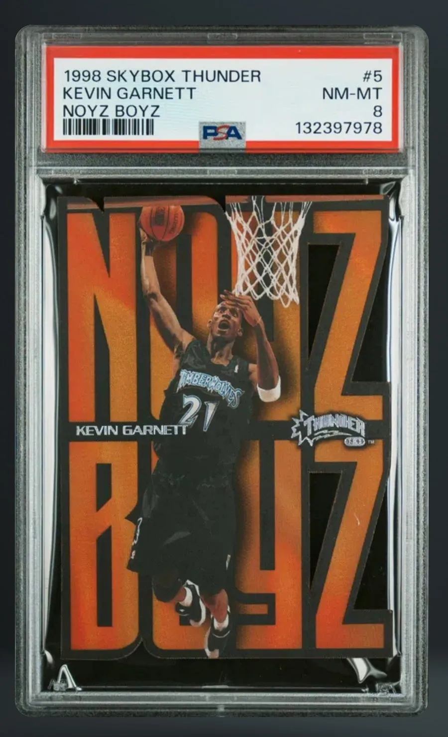 Kevin Garnett — PSA 8 graded slab