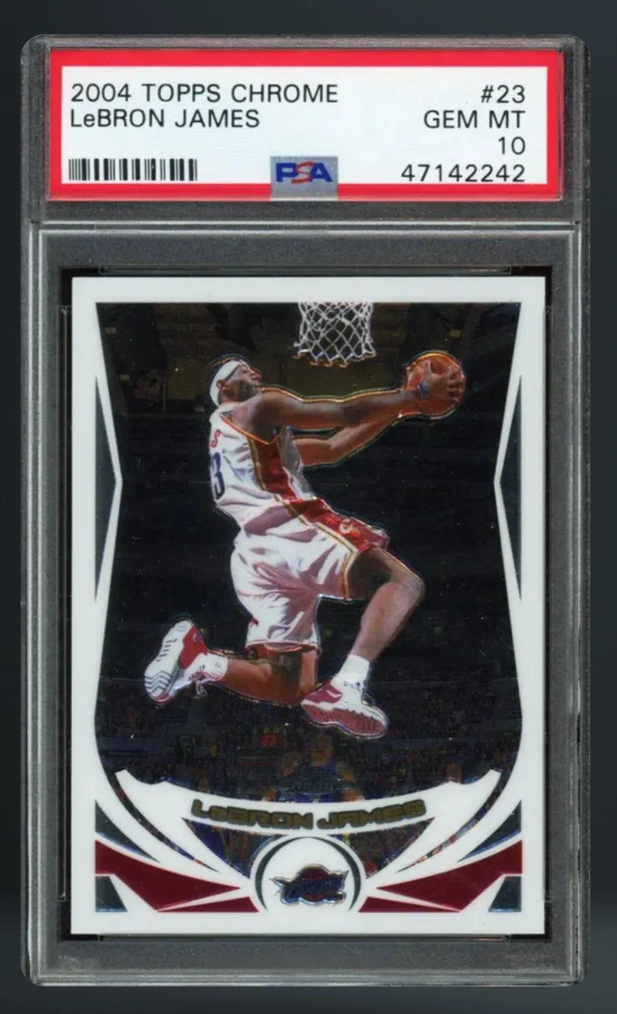 LeBron James — PSA 10 graded slab