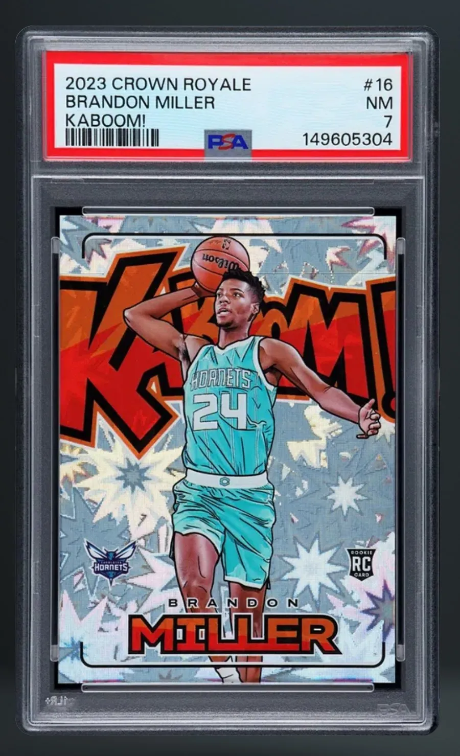 Brandon Miller — PSA 7 graded slab