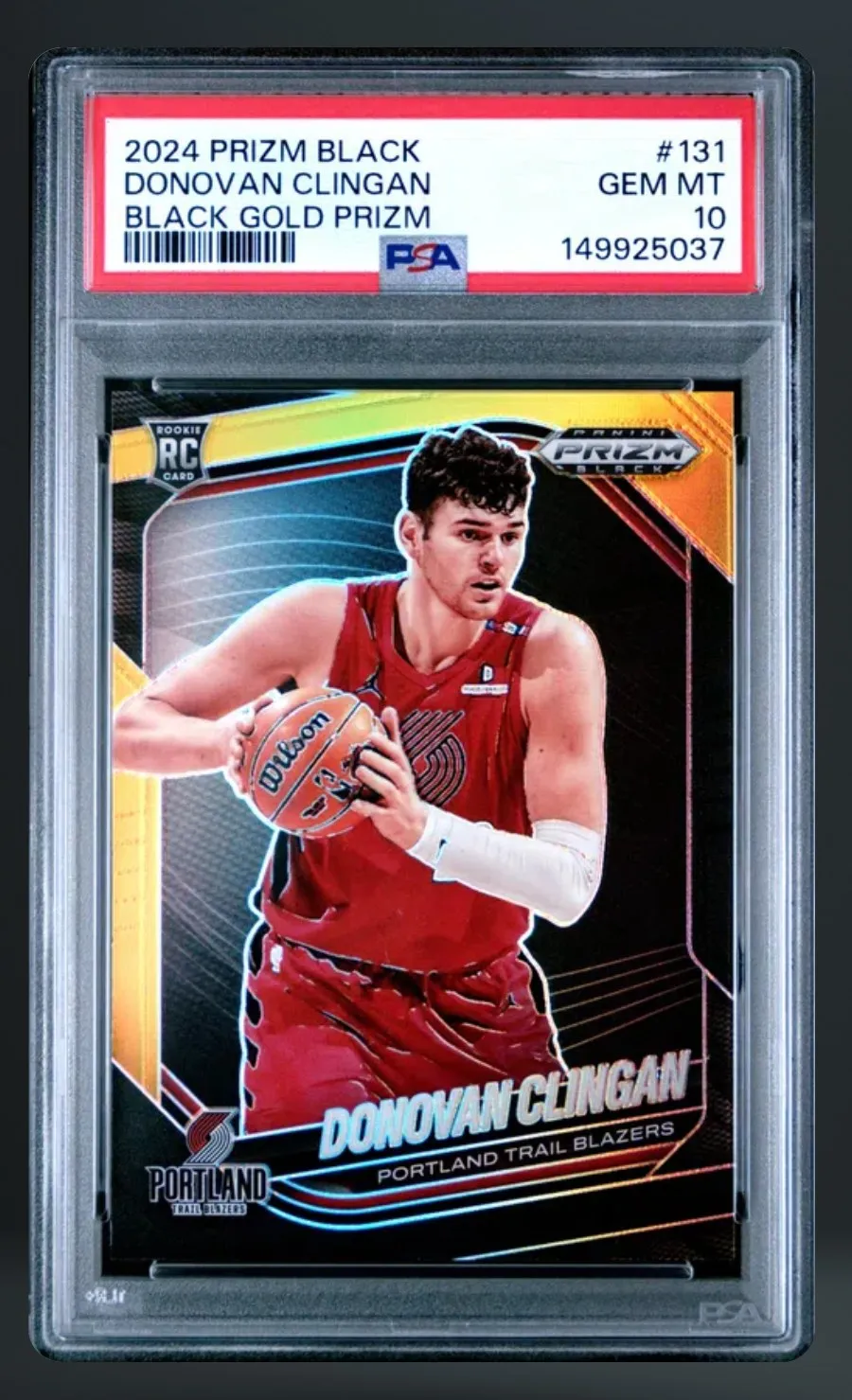 Donovan Clingan — PSA 10 graded slab