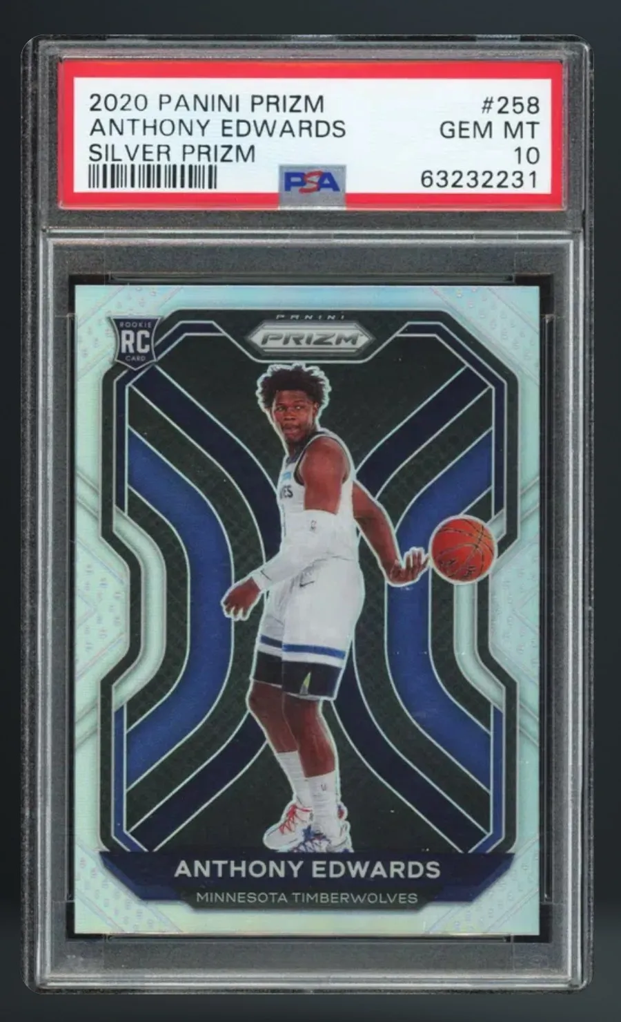 Anthony Edwards — PSA 10 graded slab
